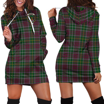 Crosbie Tartan Hoodie Dress with Family Crest