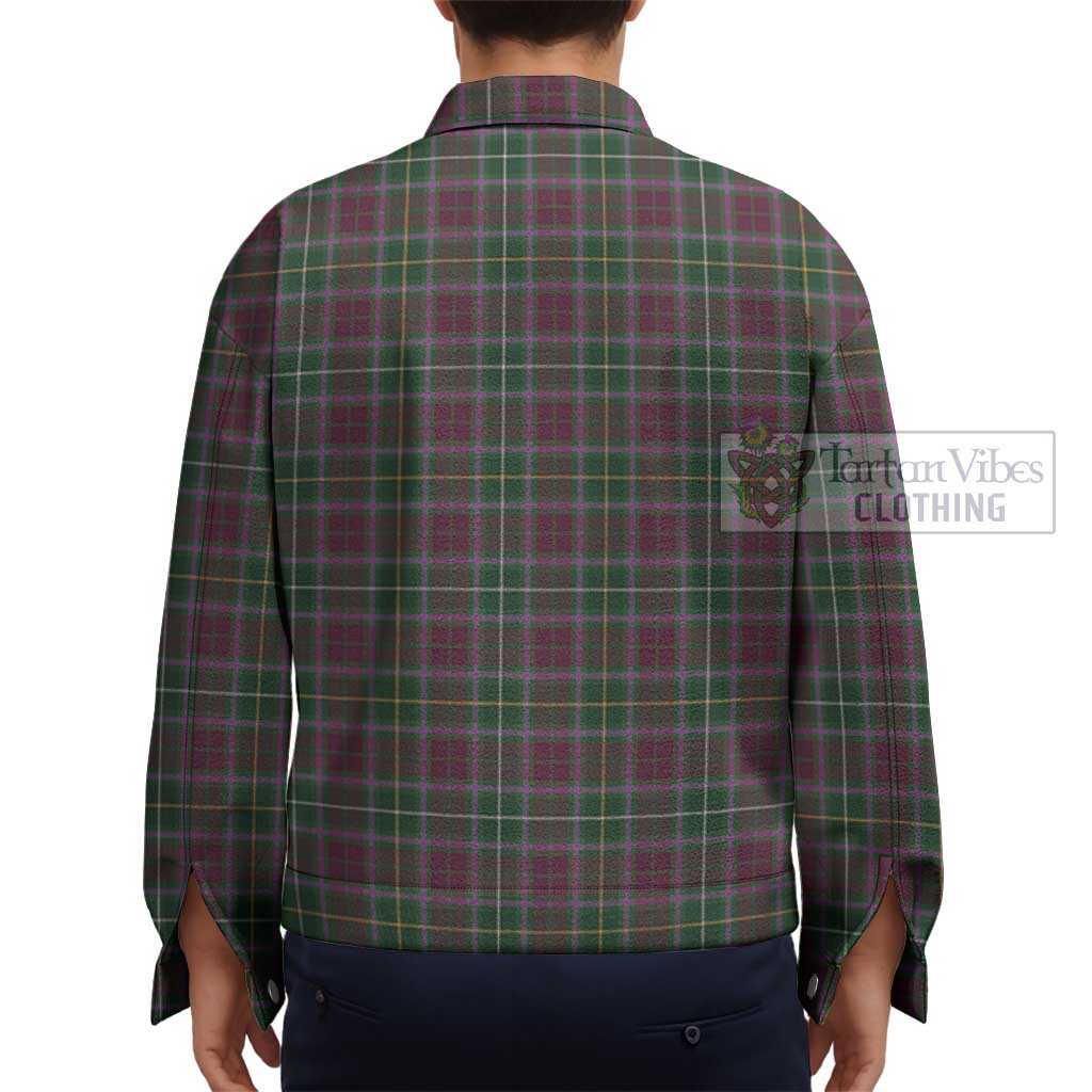 Tartan Vibes Clothing Crosbie Tartan Unisex Lapel Cotton Jacket