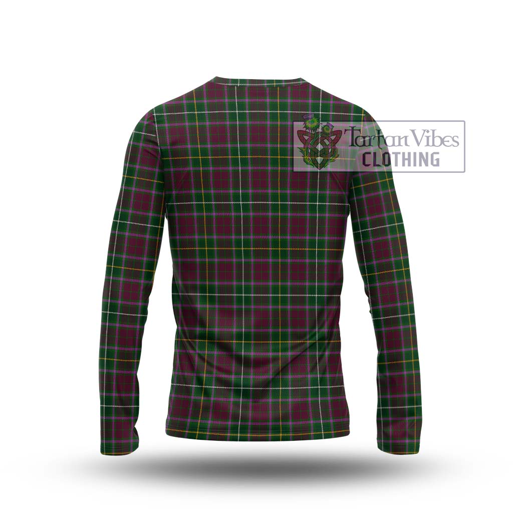 Tartan Vibes Clothing Crosbie Tartan Long Sleeve T-Shirt with Family Crest DNA In Me Style