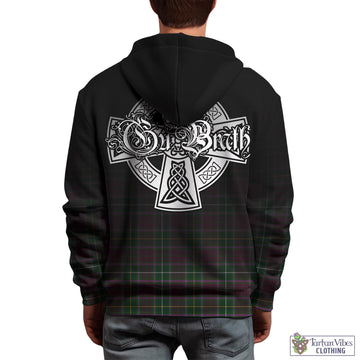 Crosbie Tartan Hoodie Featuring Alba Gu Brath Family Crest Celtic Inspired