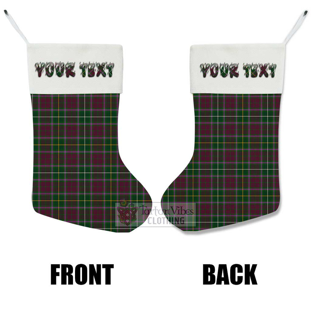 Crosbie Tartan Christmas Stocking with Personalized Text - Tartan Vibes Clothing