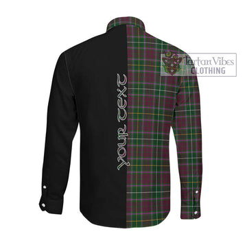 Crosbie Tartan Long Sleeve Button Shirt with Family Crest and Half Of Me Style