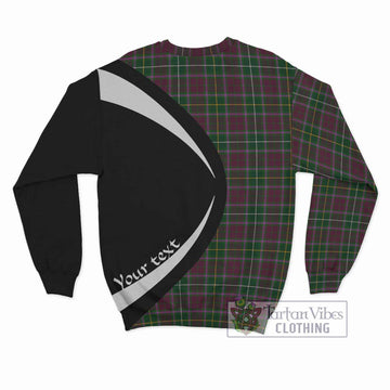 Crosbie Tartan Sweatshirt with Family Crest Circle Style