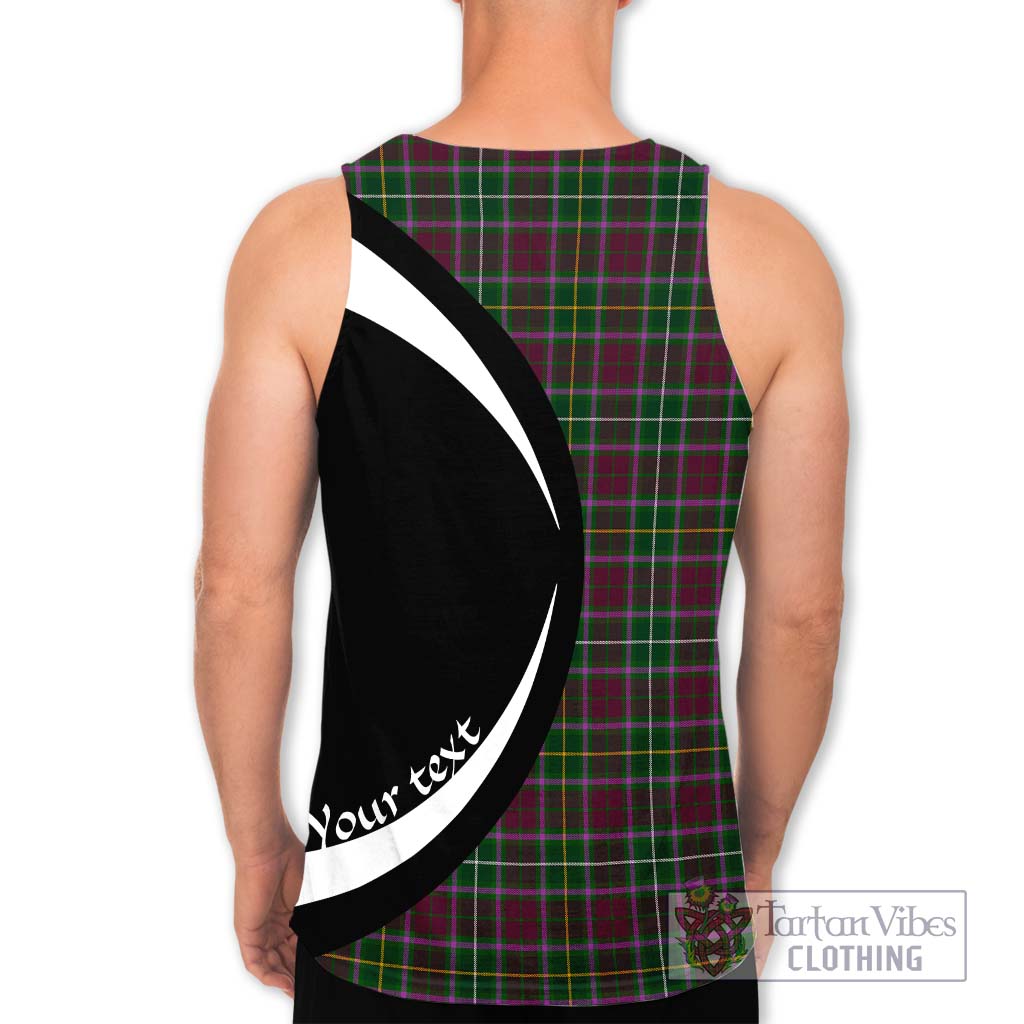 Tartan Vibes Clothing Crosbie Tartan Men's Tank Top with Family Crest Circle Style