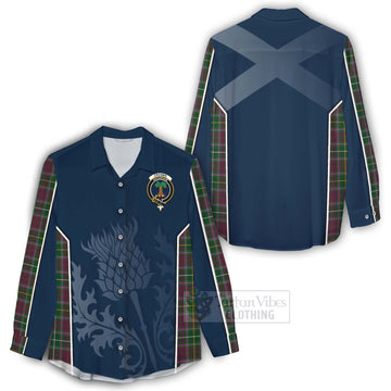 Crosbie Tartan Women's Casual Shirt with Family Crest and Scottish Thistle Vibes Sport Style