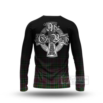 Crosbie Tartan Long Sleeve T-Shirt Featuring Alba Gu Brath Family Crest Celtic Inspired