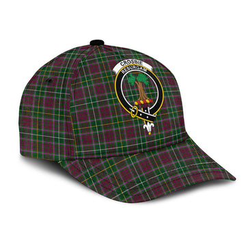 Crosbie Tartan Classic Cap with Family Crest