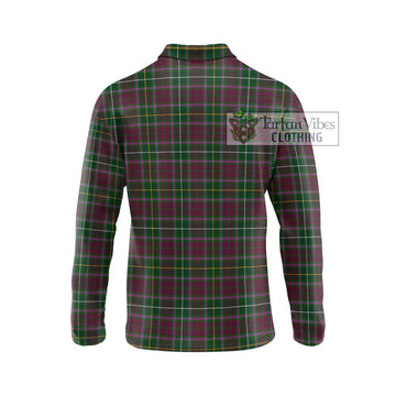 Crosbie Tartan Long Sleeve Polo Shirt with Family Crest DNA In Me Style