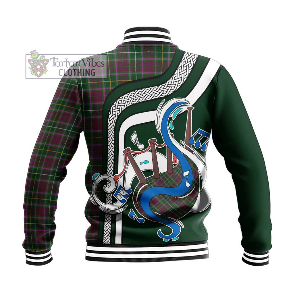 Tartan Vibes Clothing Crosbie Tartan Baseball Jacket with Epic Bagpipe Style