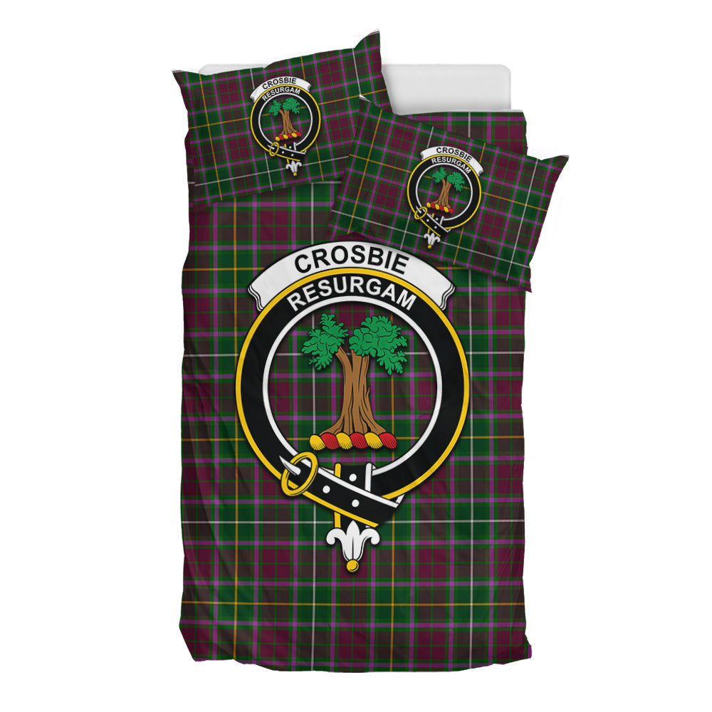 crosbie-tartan-bedding-set-with-family-crest