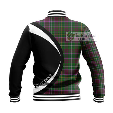 Crosbie Tartan Baseball Jacket with Family Crest Circle Style