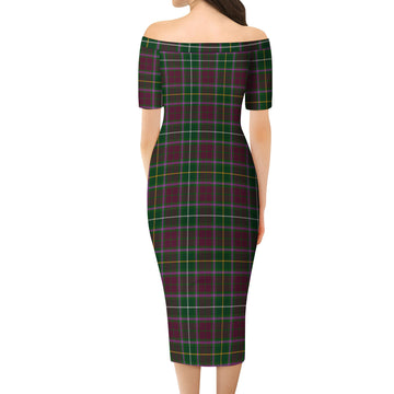 Crosbie Tartan Off Shoulder Lady Dress