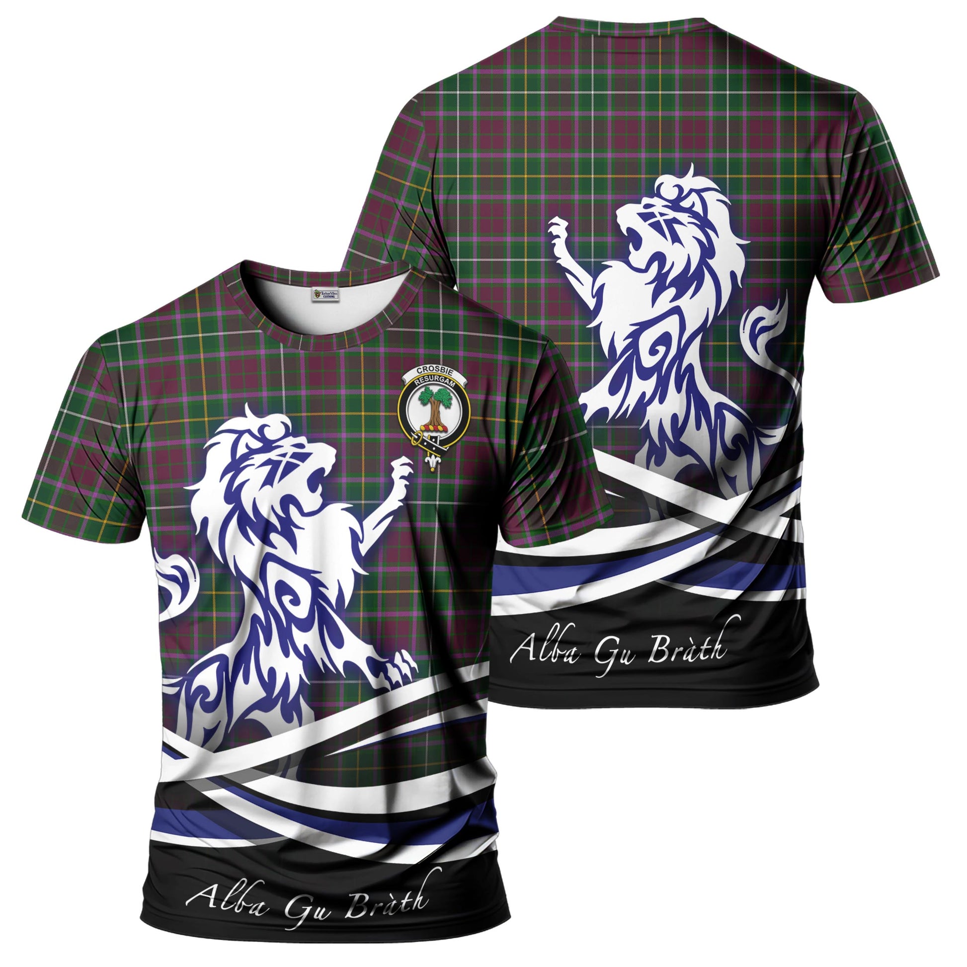 crosbie-tartan-t-shirt-with-alba-gu-brath-regal-lion-emblem