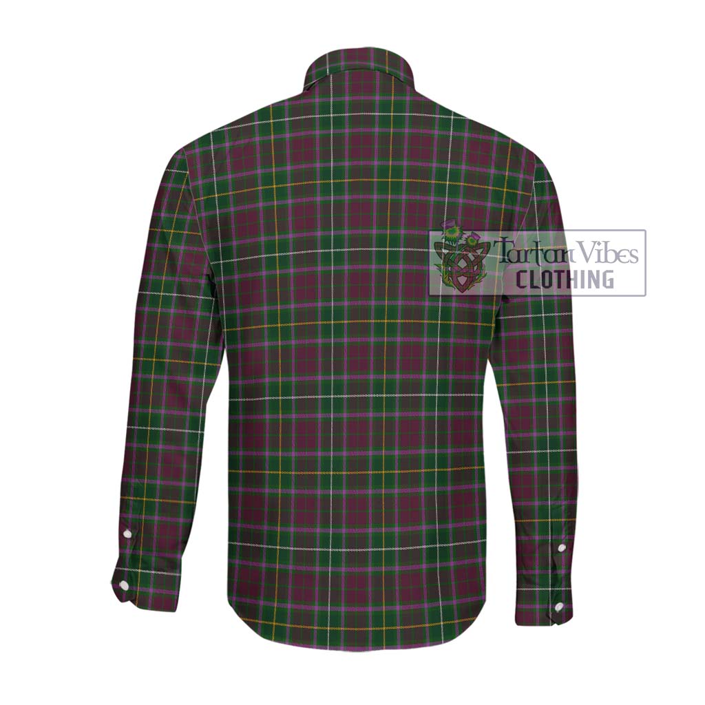 Tartan Vibes Clothing Crosbie Tartan Long Sleeve Button Shirt with Family Crest DNA In Me Style