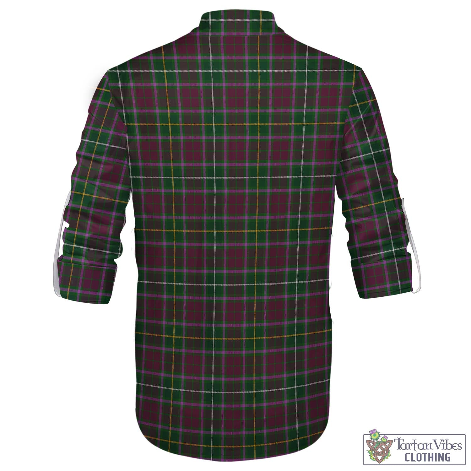 Tartan Vibes Clothing Crosbie Tartan Men's Scottish Traditional Jacobite Ghillie Kilt Shirt