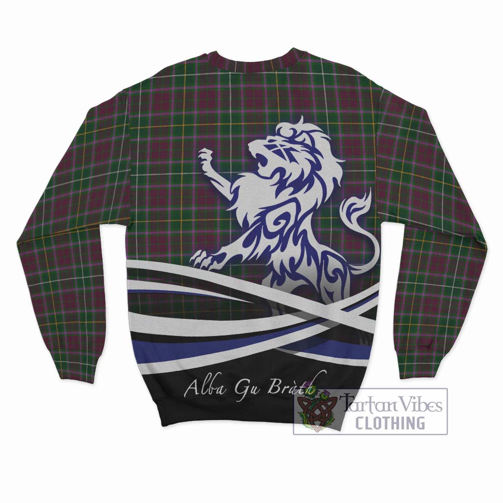 Tartan Vibes Clothing Crosbie Tartan Sweatshirt with Alba Gu Brath Regal Lion Emblem