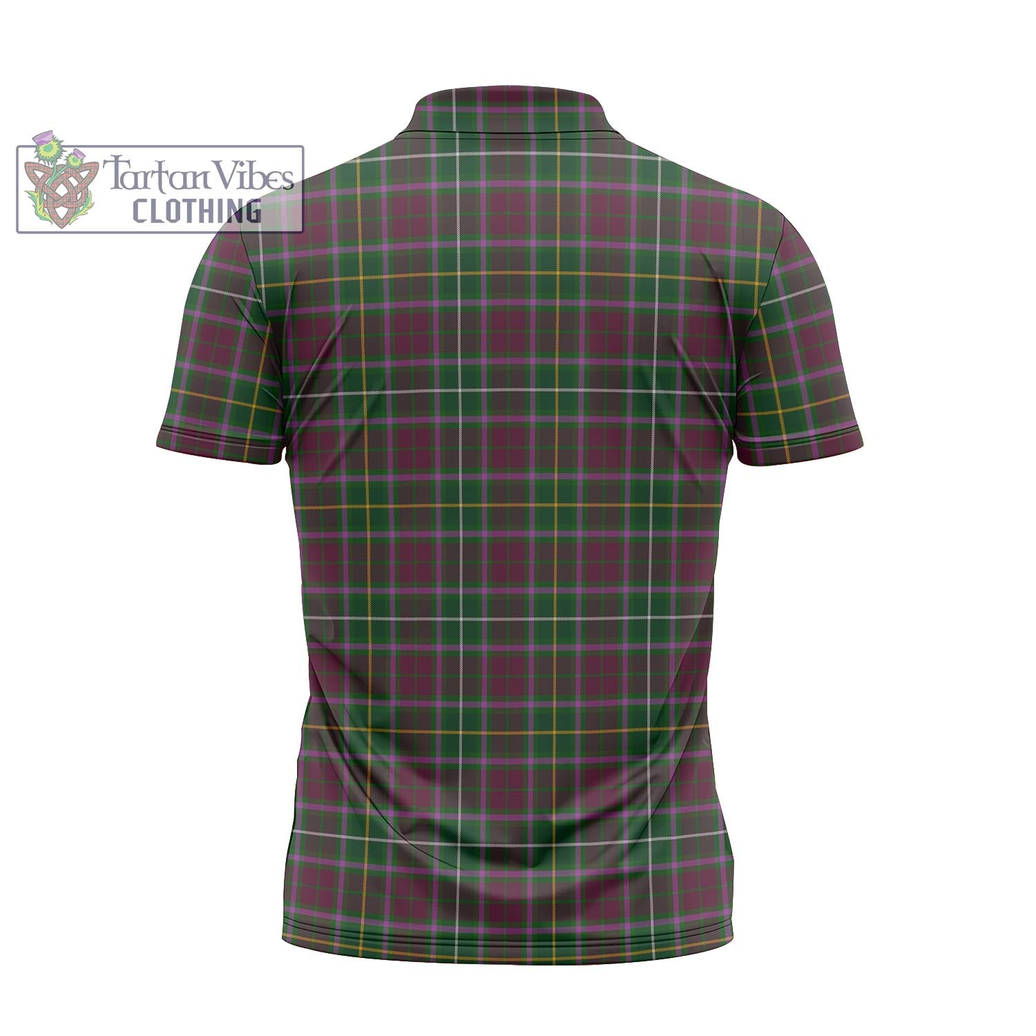 Tartan Vibes Clothing Crosbie Tartan Zipper Polo Shirt with Family Crest