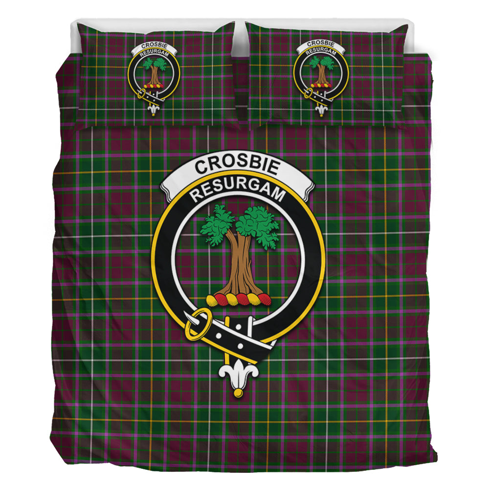 crosbie-tartan-bedding-set-with-family-crest