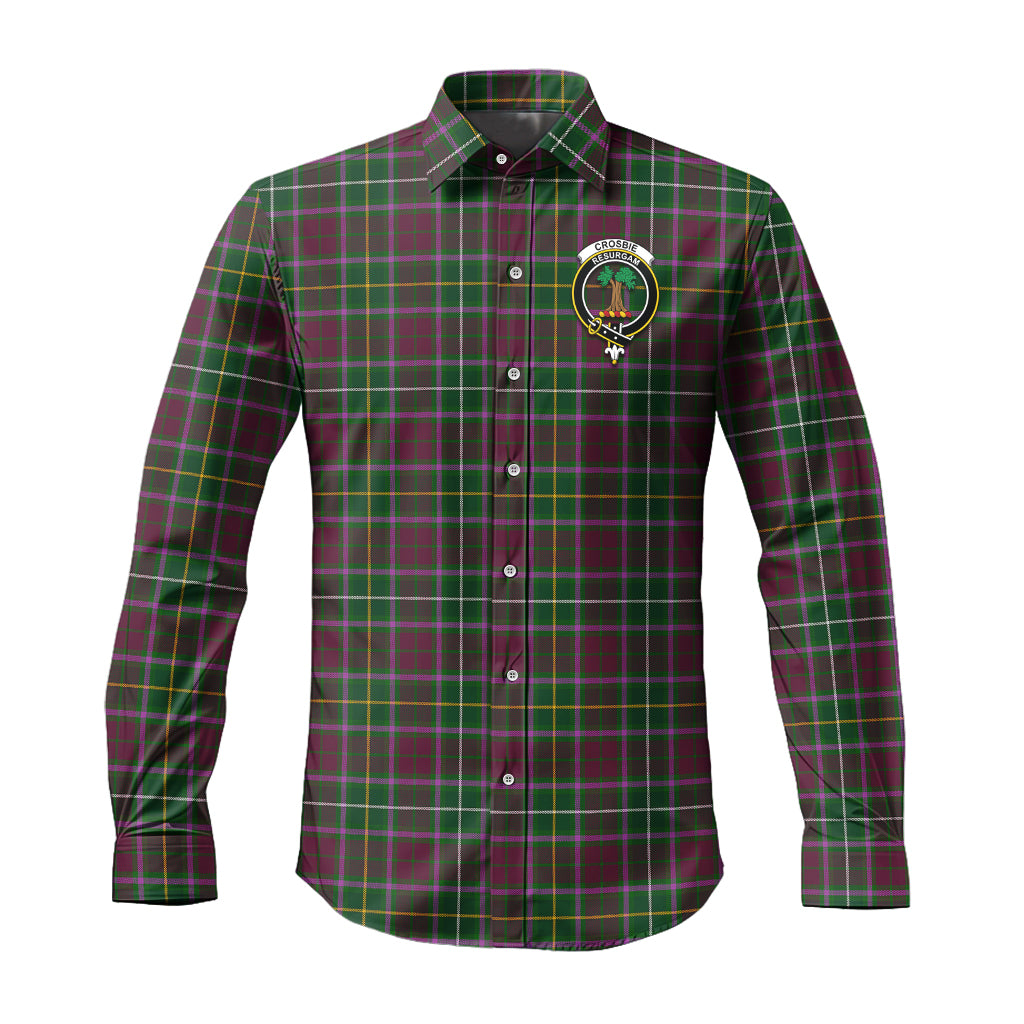 crosbie-tartan-long-sleeve-button-up-shirt-with-family-crest