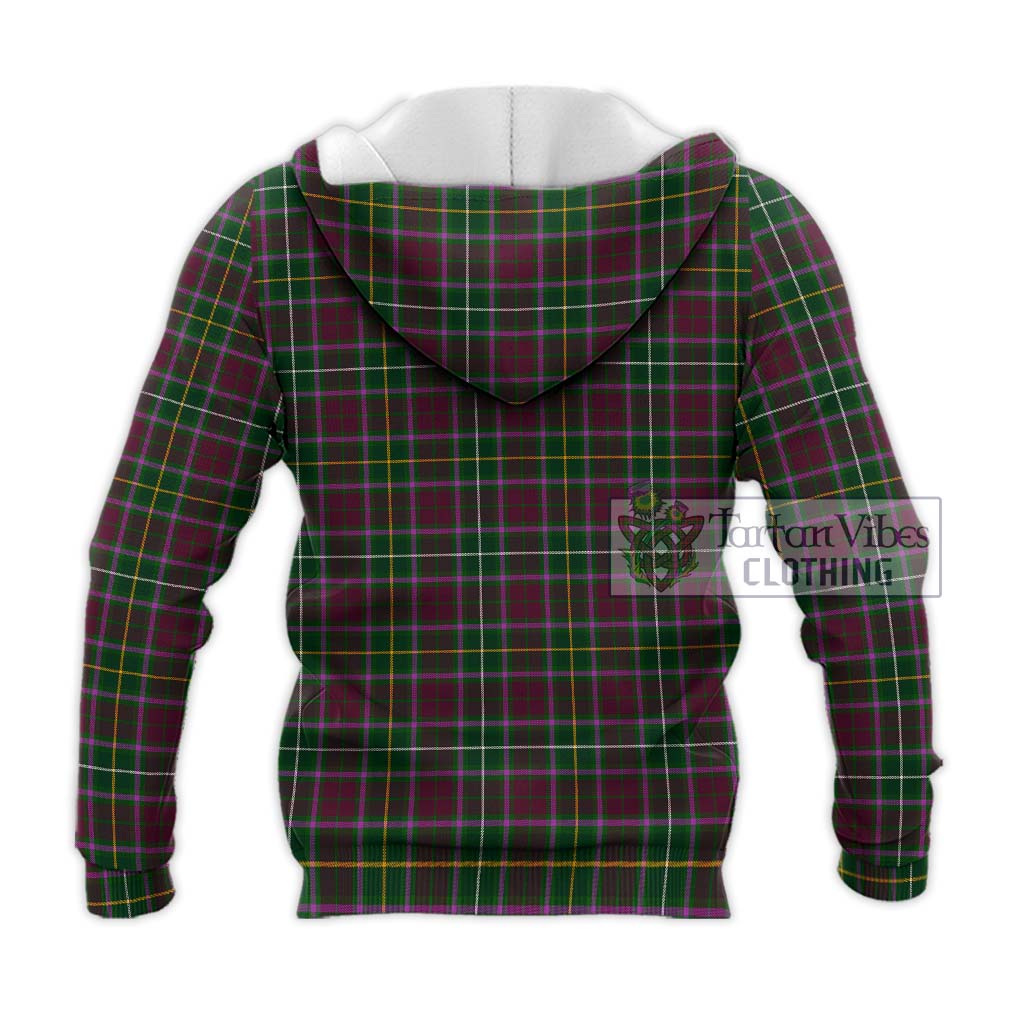 Tartan Vibes Clothing Crosbie Tartan Knitted Hoodie with Family Crest DNA In Me Style