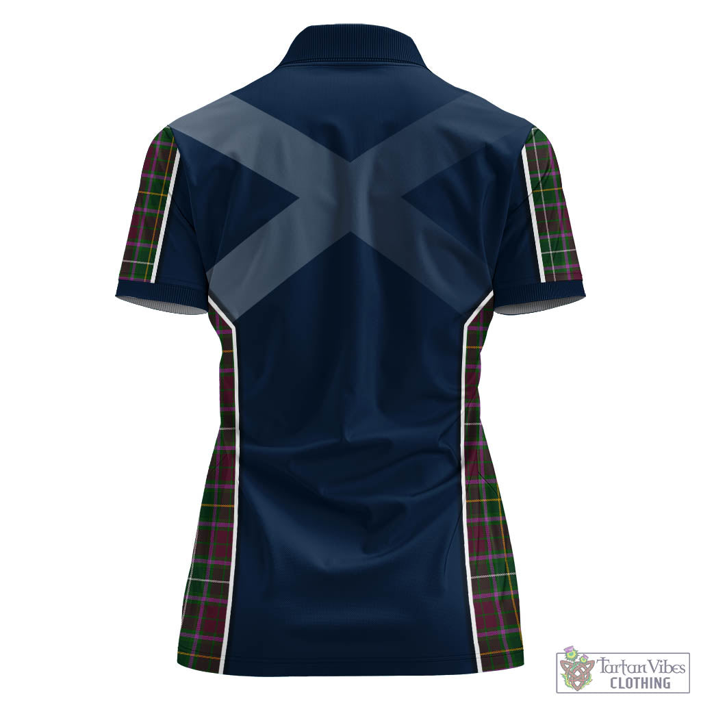 Tartan Vibes Clothing Crosbie Tartan Women's Polo Shirt with Family Crest and Lion Rampant Vibes Sport Style