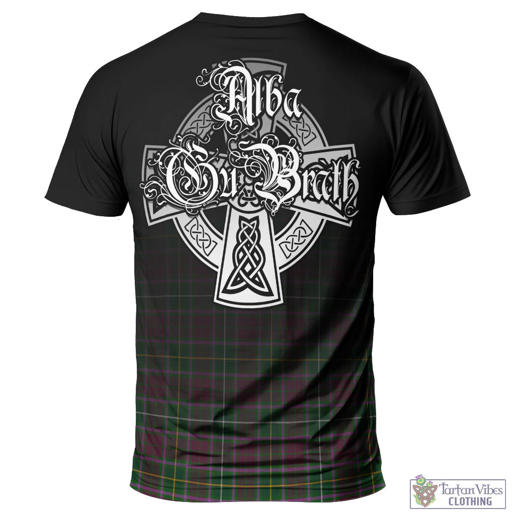 Tartan Vibes Clothing Crosbie Tartan T-Shirt Featuring Alba Gu Brath Family Crest Celtic Inspired