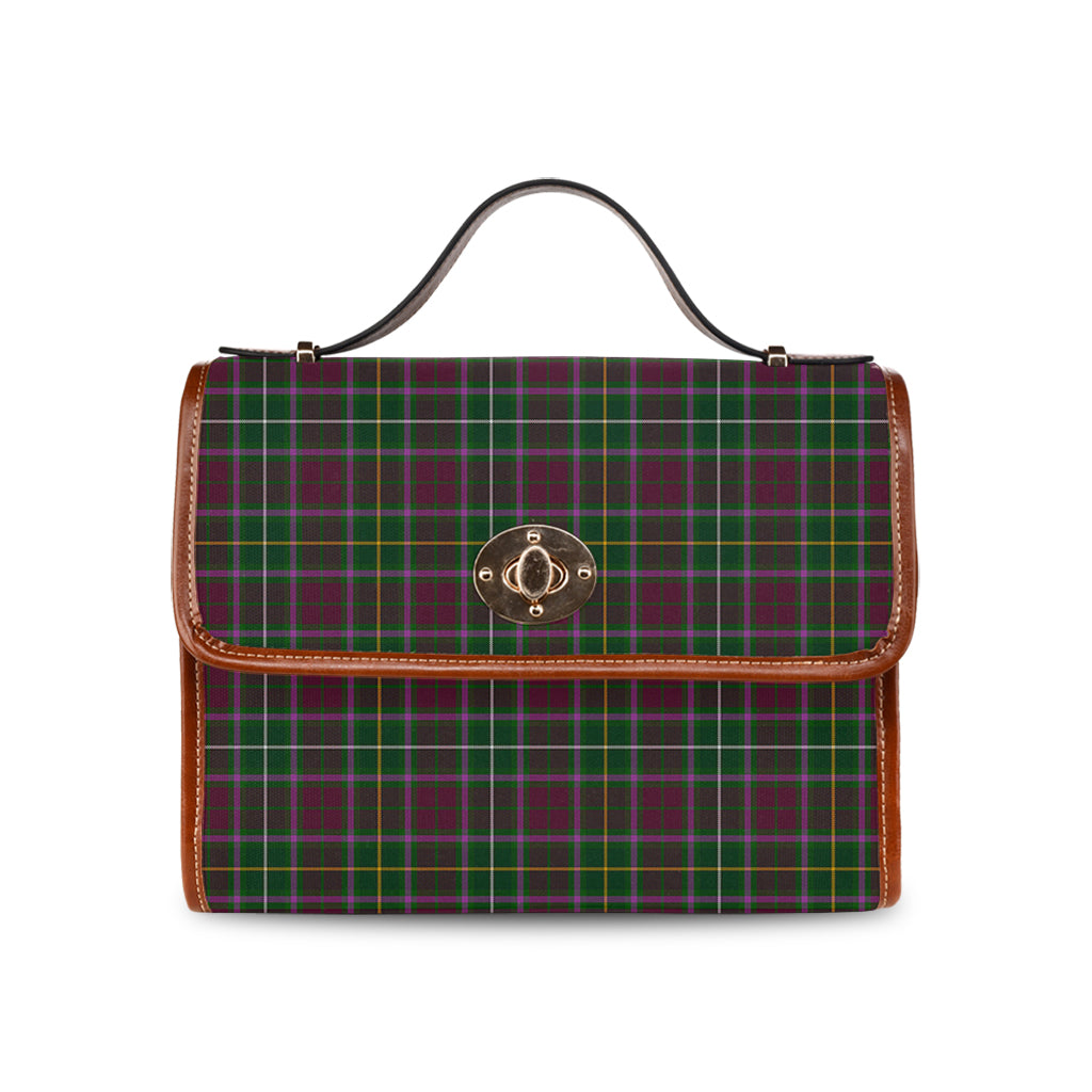 crosbie-tartan-leather-strap-waterproof-canvas-bag