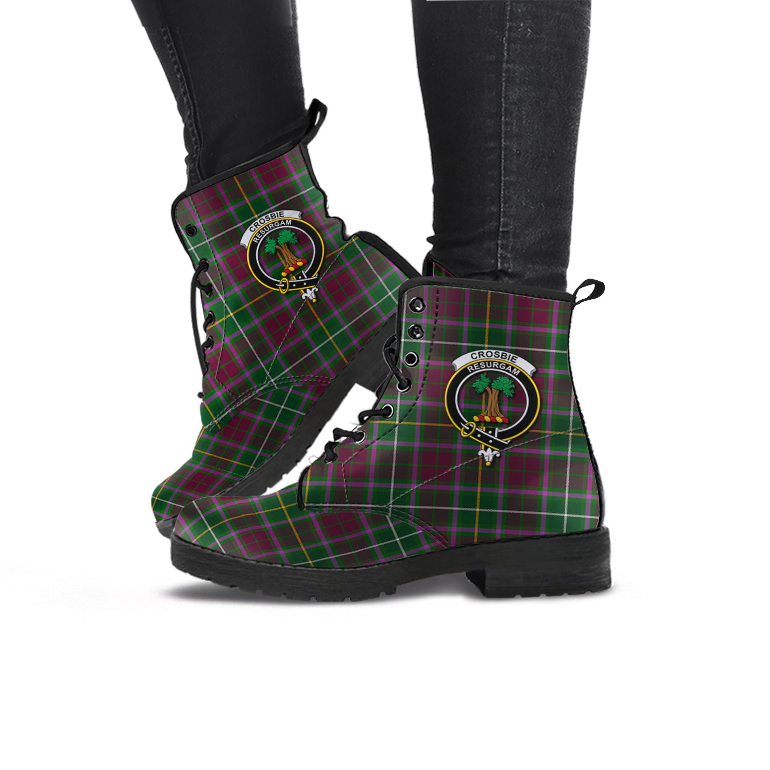 crosbie-tartan-leather-boots-with-family-crest