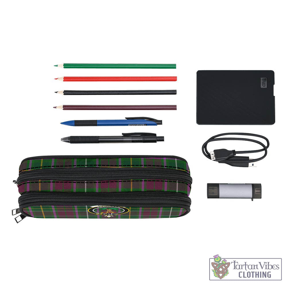 Tartan Vibes Clothing Crosbie Tartan Pen and Pencil Case with Family Crest