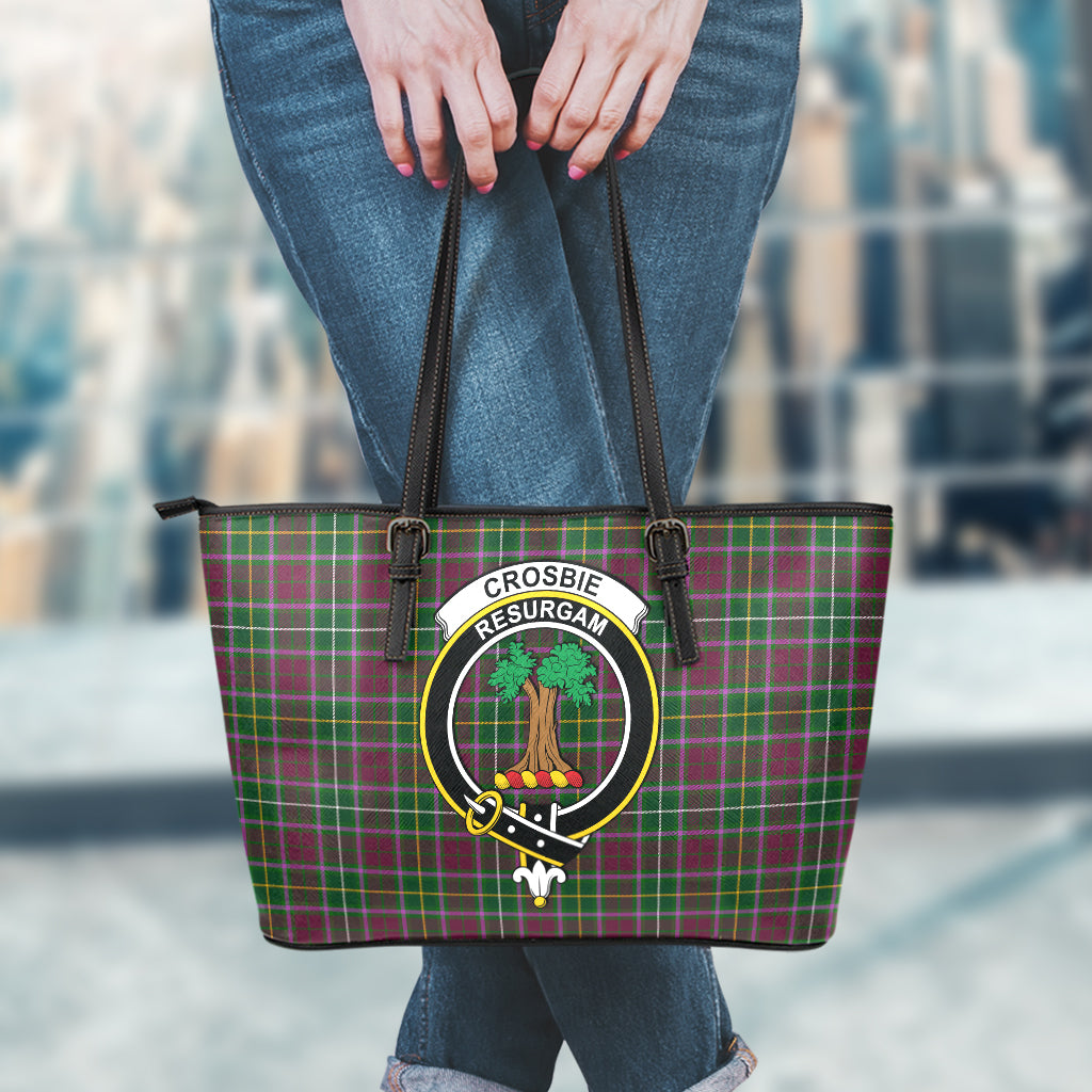 crosbie-tartan-leather-tote-bag-with-family-crest