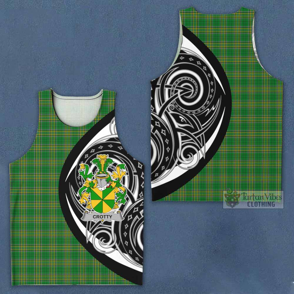 Crotty Irish Clan Men's Tank Top Celtic Circle Style - Tartan Vibes Clothing