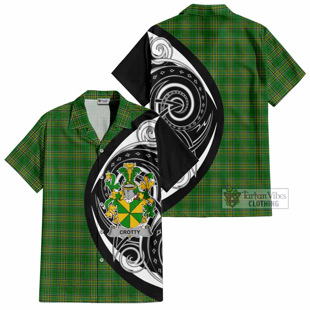 Crotty Irish Clan Hawaiian Shirt Celtic Circle Style - Tartan Vibes Clothing