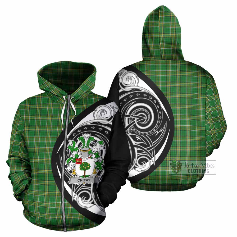 Crowe Irish Clan Hoodie Celtic Circle Style Zip Hoodie - Tartan Vibes Clothing