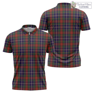 Crozier Tartan Zipper Polo Shirt