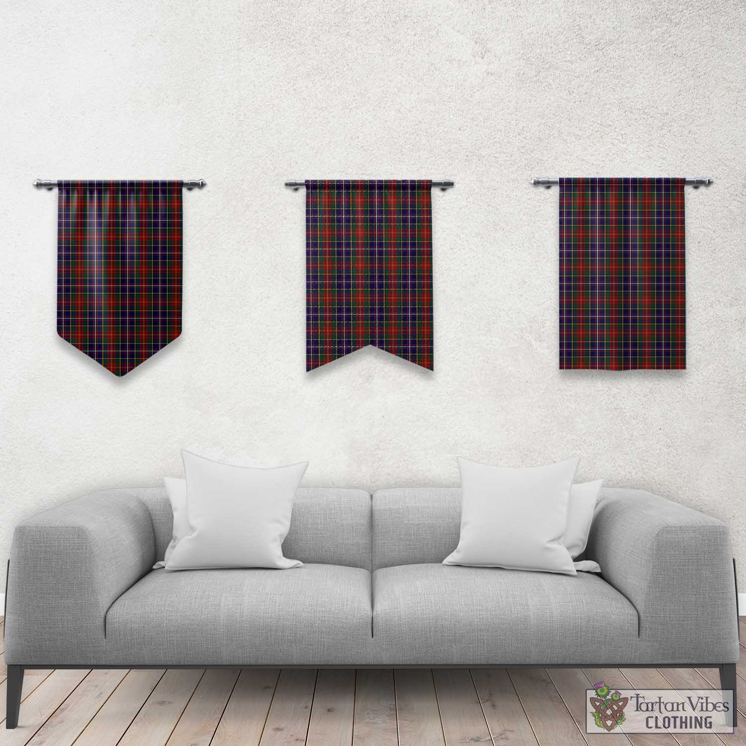 Tartan Vibes Clothing Crozier Tartan Gonfalon, Tartan Banner