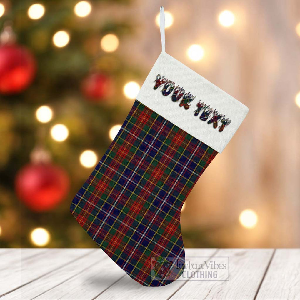 Tartan Vibes Clothing Crozier Tartan Christmas Stocking with Personalized Text