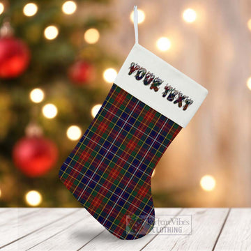 Crozier Tartan Christmas Stocking with Personalized Text