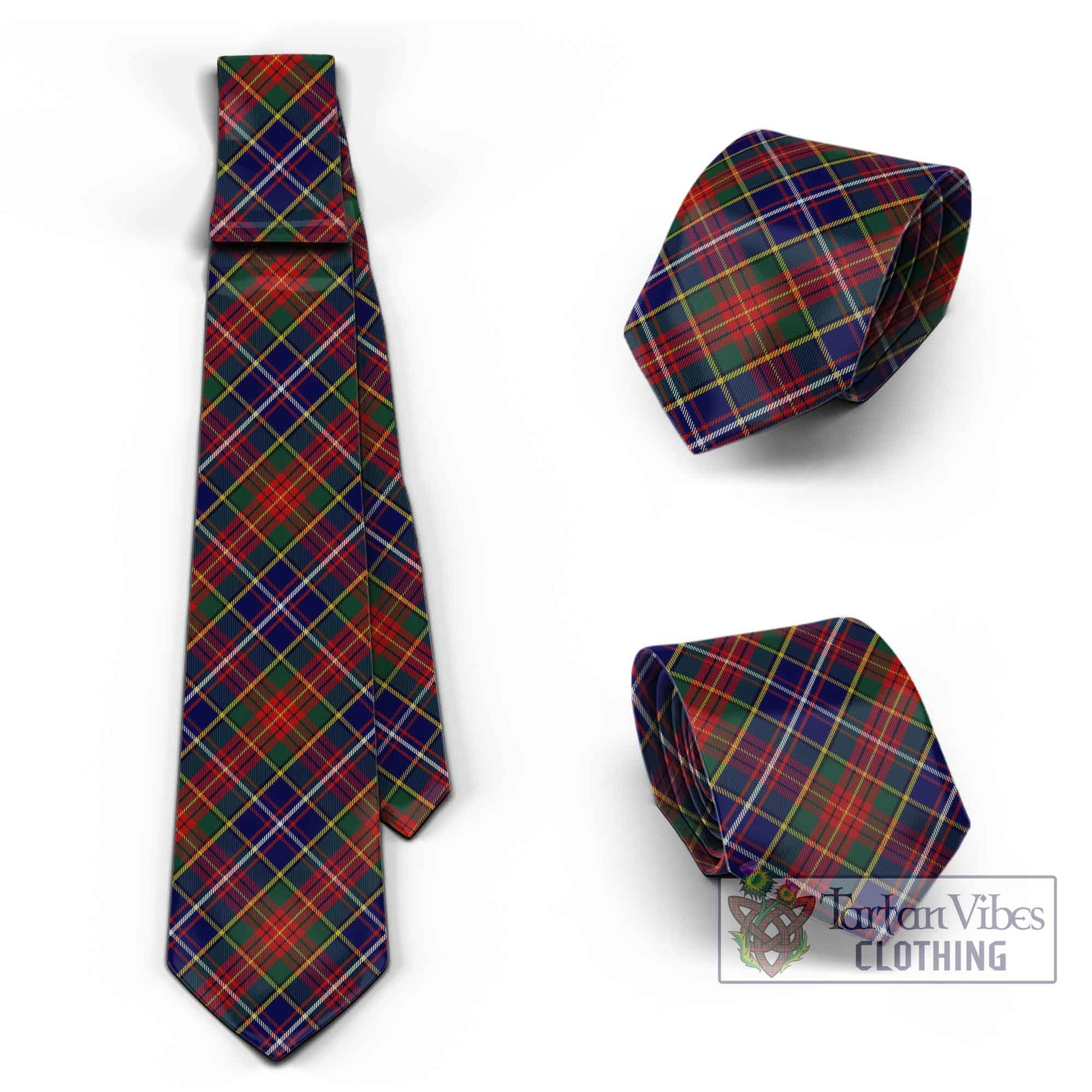 Tartan Vibes Clothing Crozier Tartan Classic Necktie Cross Style