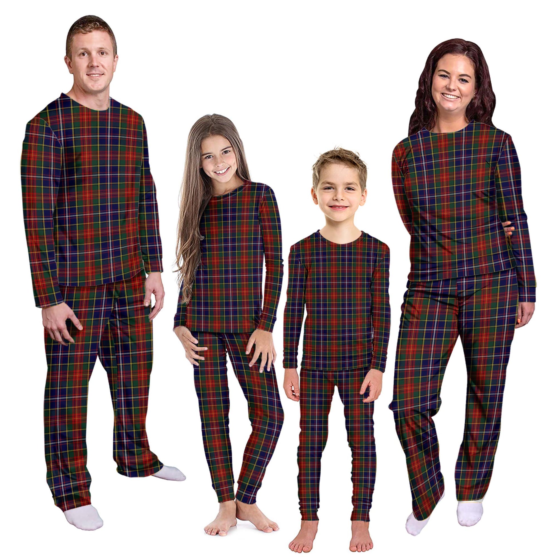 Crozier Tartan Pajamas Family Set Kid - Tartan Vibes Clothing