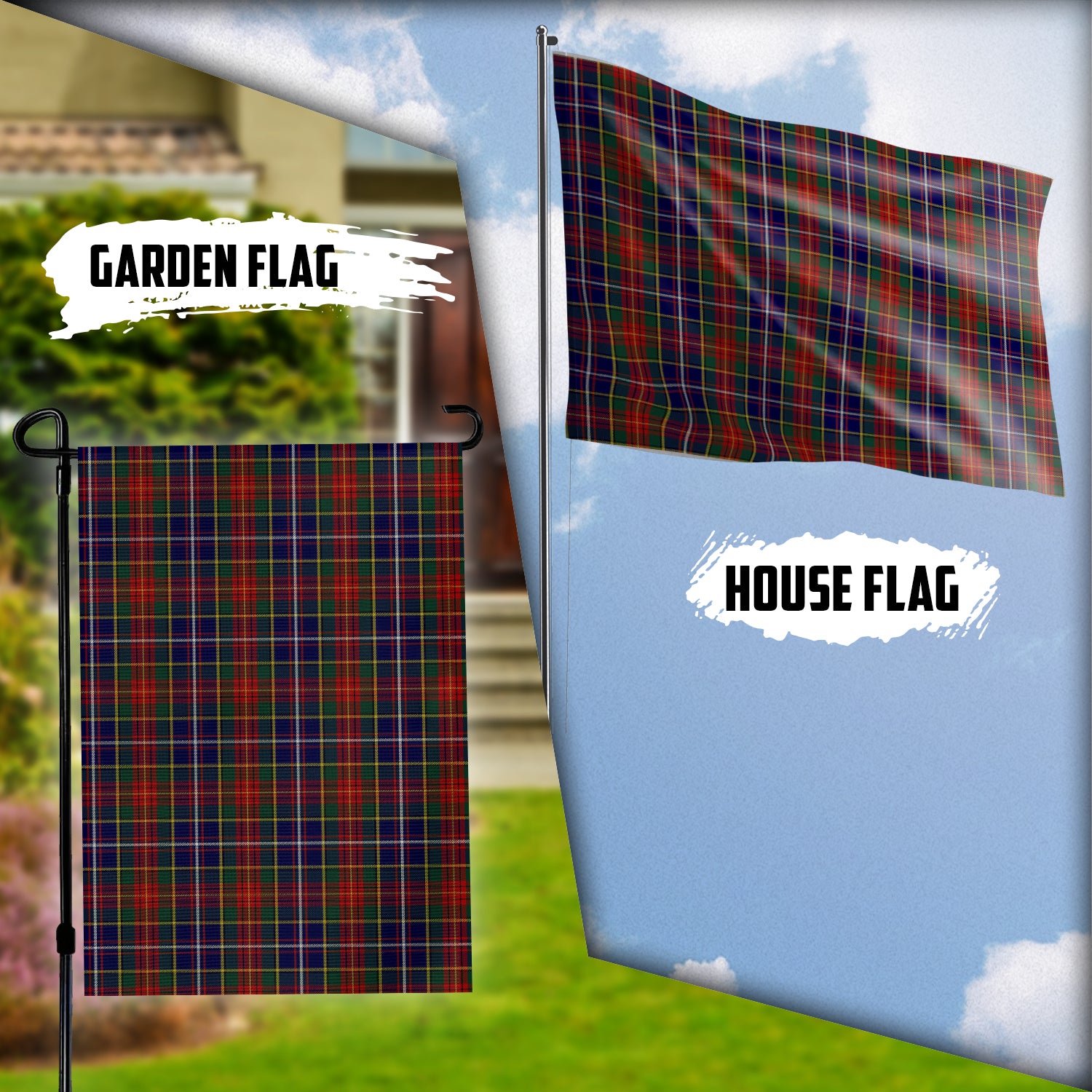 Crozier Tartan Flag Garden Flag (Vertical) - Tartan Vibes Clothing