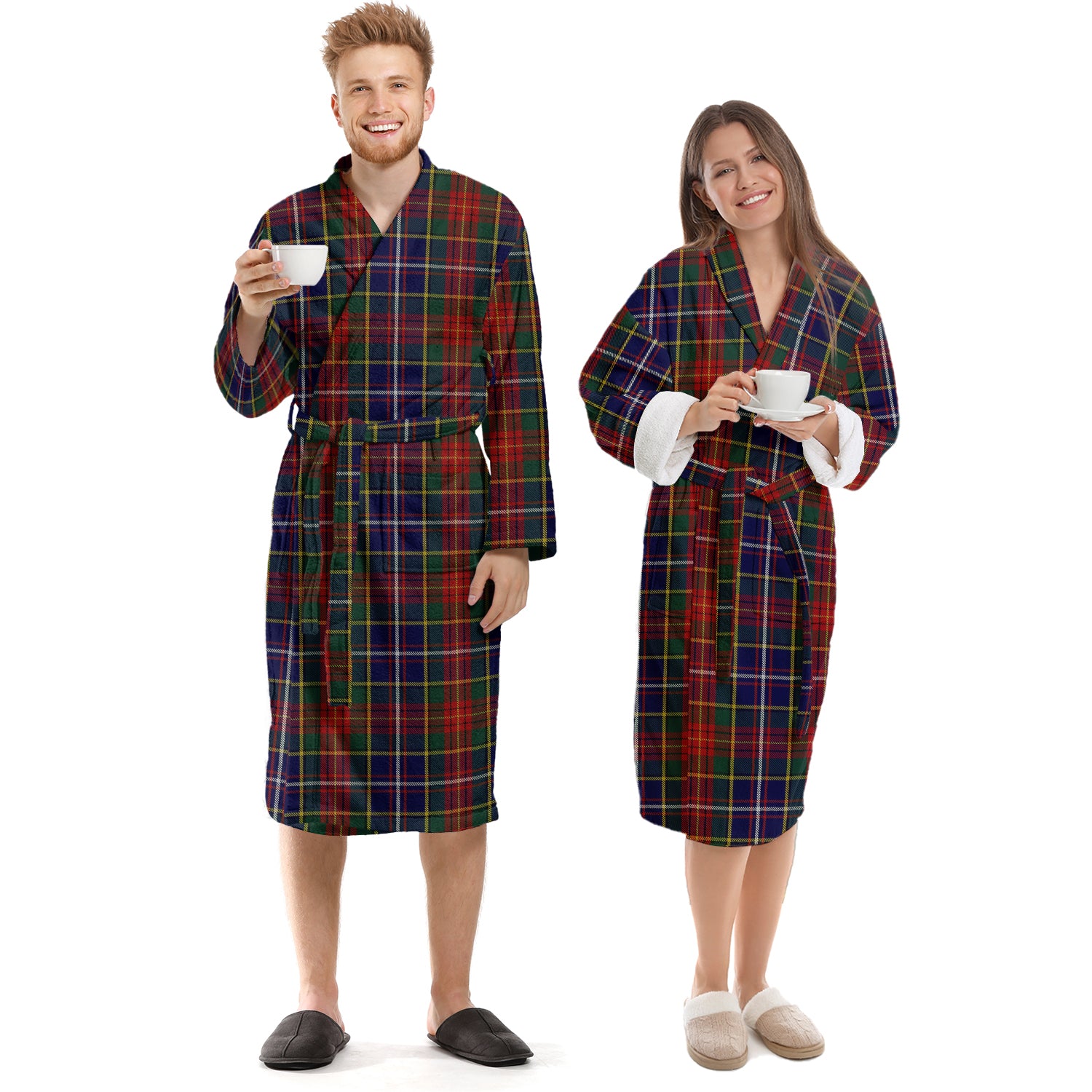 Crozier Tartan Bathrobe Unisex S - Tartan Vibes Clothing