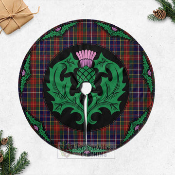 Crozier Tartan Christmas Tree Skirt Scottish Thistle Style