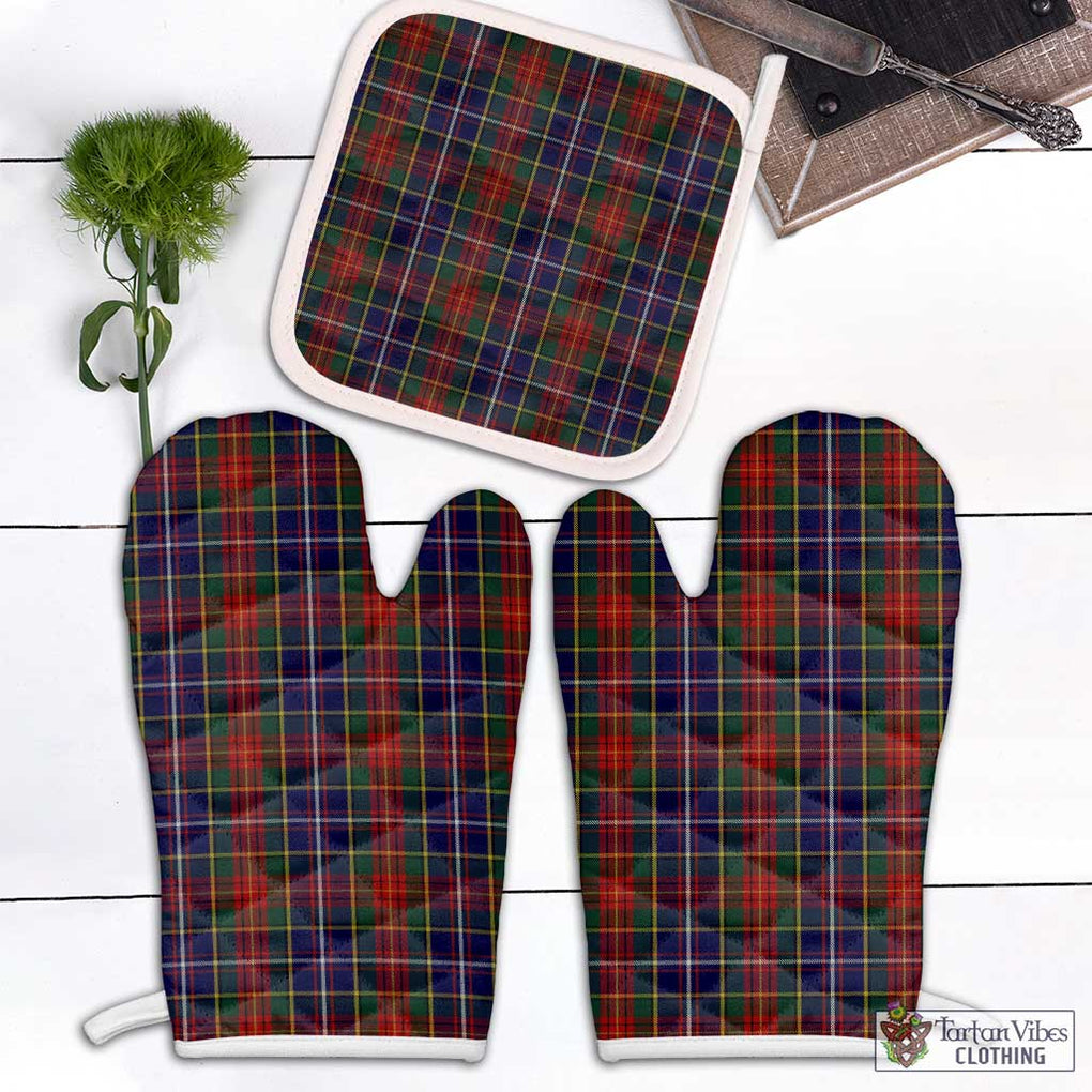 Crozier Tartan Combo Oven Mitt & Pot-Holder Combo 1 Oven Mitt & 1 Pot-Holder White - Tartan Vibes Clothing