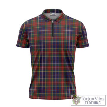 Crozier Tartan Zipper Polo Shirt