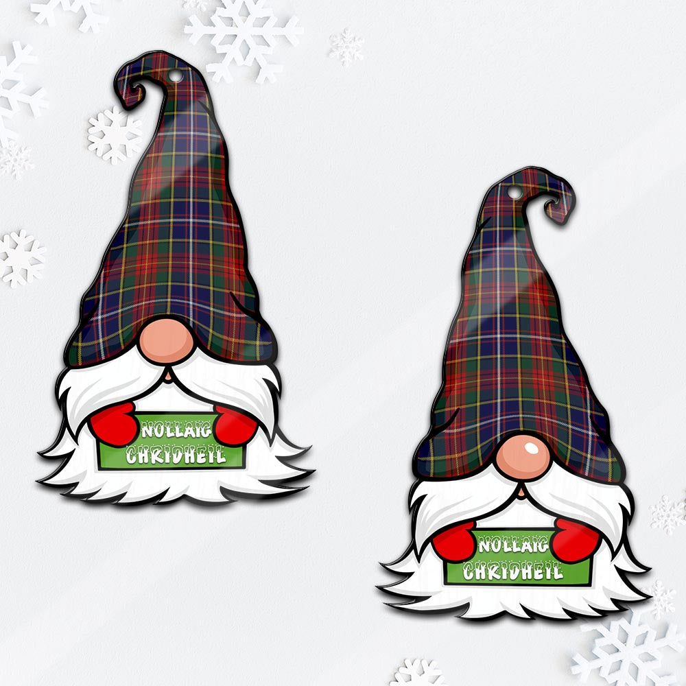 Crozier Gnome Christmas Ornament with His Tartan Christmas Hat - Tartan Vibes Clothing