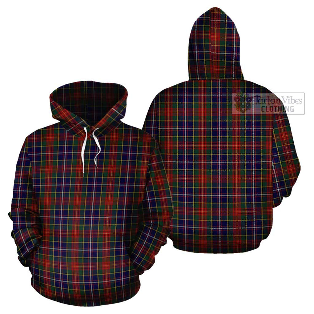 Crozier Tartan Cotton Hoodie Pullover Hoodie - Tartan Vibes Clothing