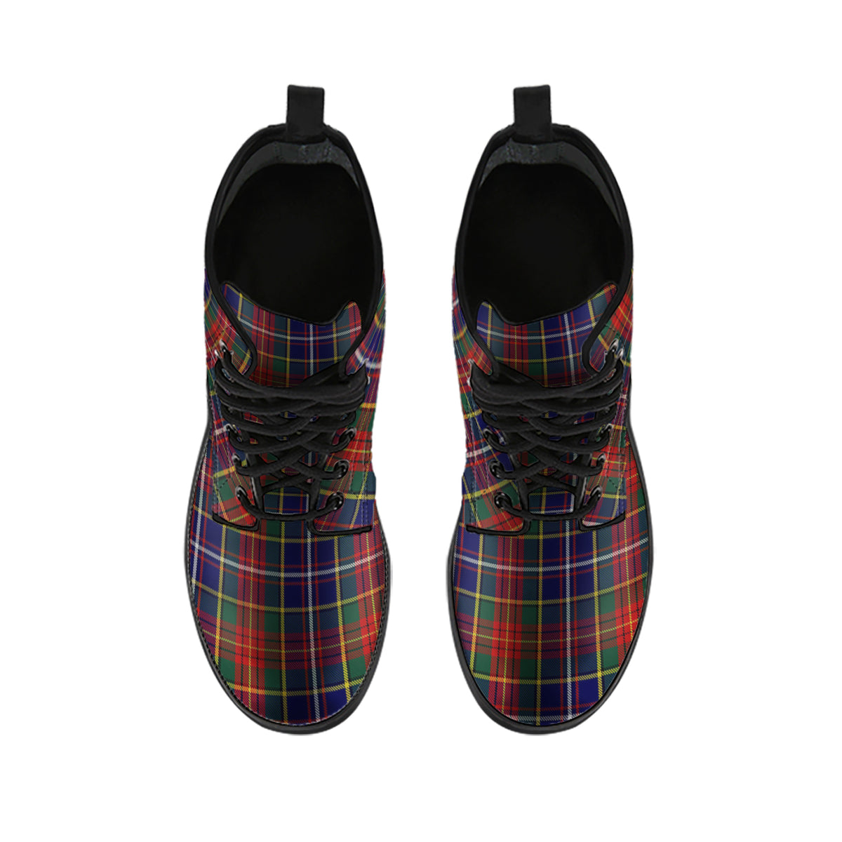 Crozier Tartan Leather Boots - Tartan Vibes Clothing