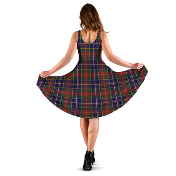 Crozier Tartan Sleeveless Midi Womens Dress