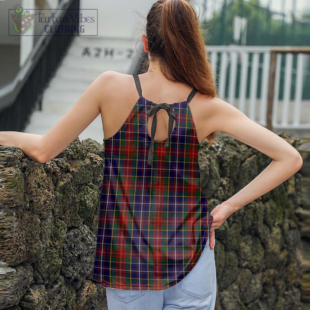 Tartan Vibes Clothing Crozier Tartan Loose Halter Neck Camisole