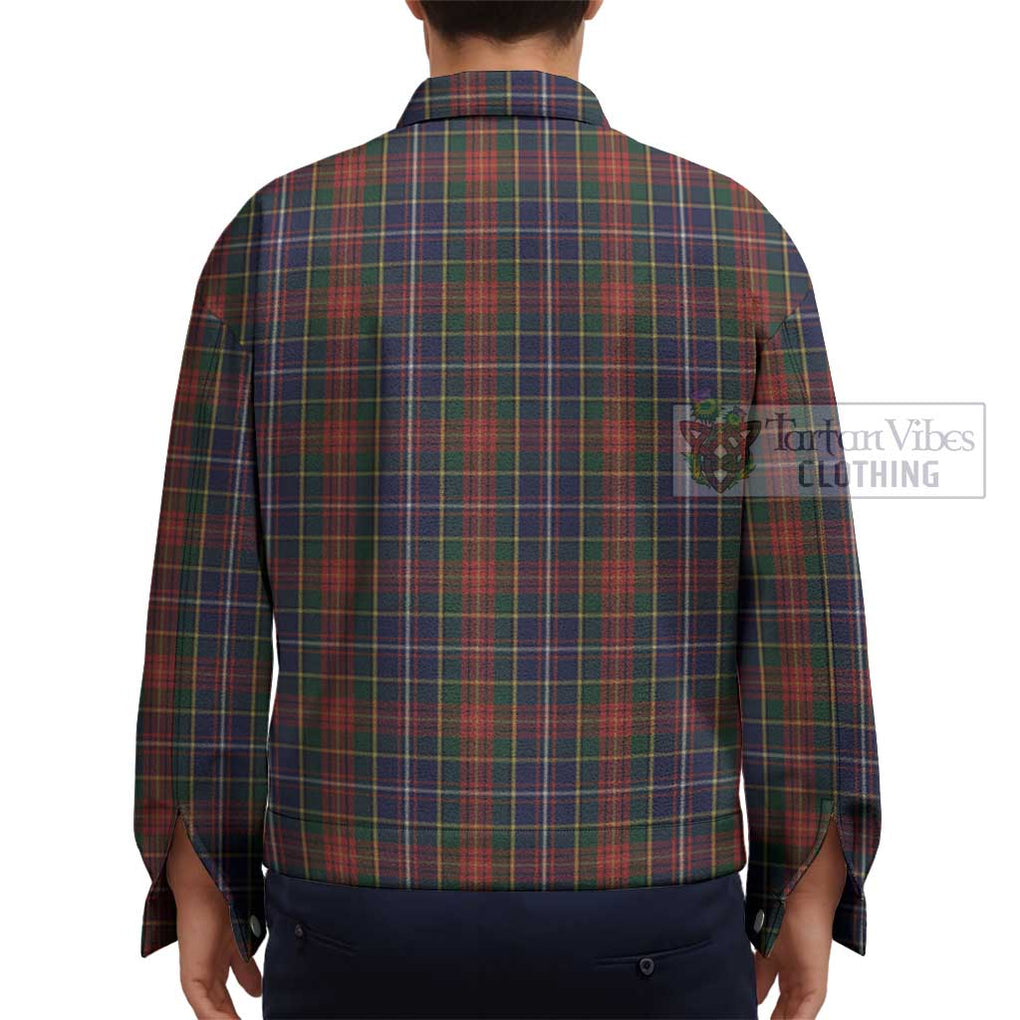 Crozier Tartan Unisex Lapel Cotton Jacket - Tartan Vibes Clothing